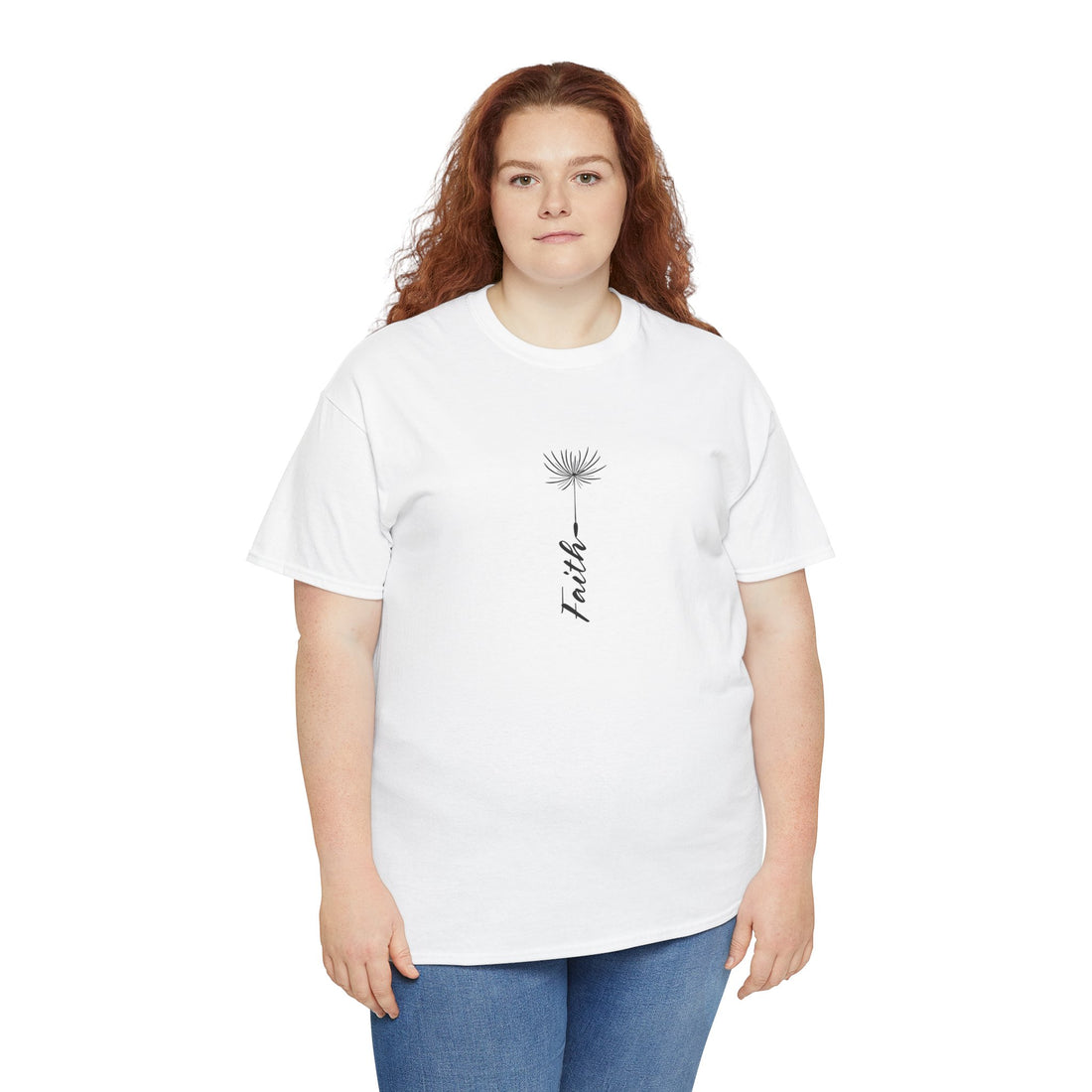 Floral Inspiration Unisex Heavy Cotton Tee - Encourage a Positive Mindset