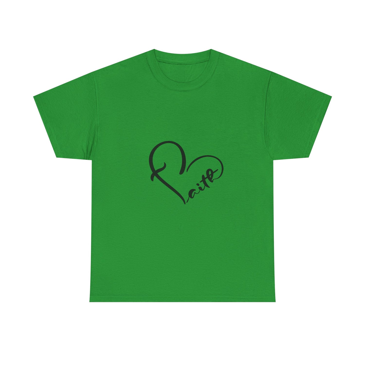 Unisex Heavy Cotton Tee - Stylish Heart Design for Love Enthusiasts