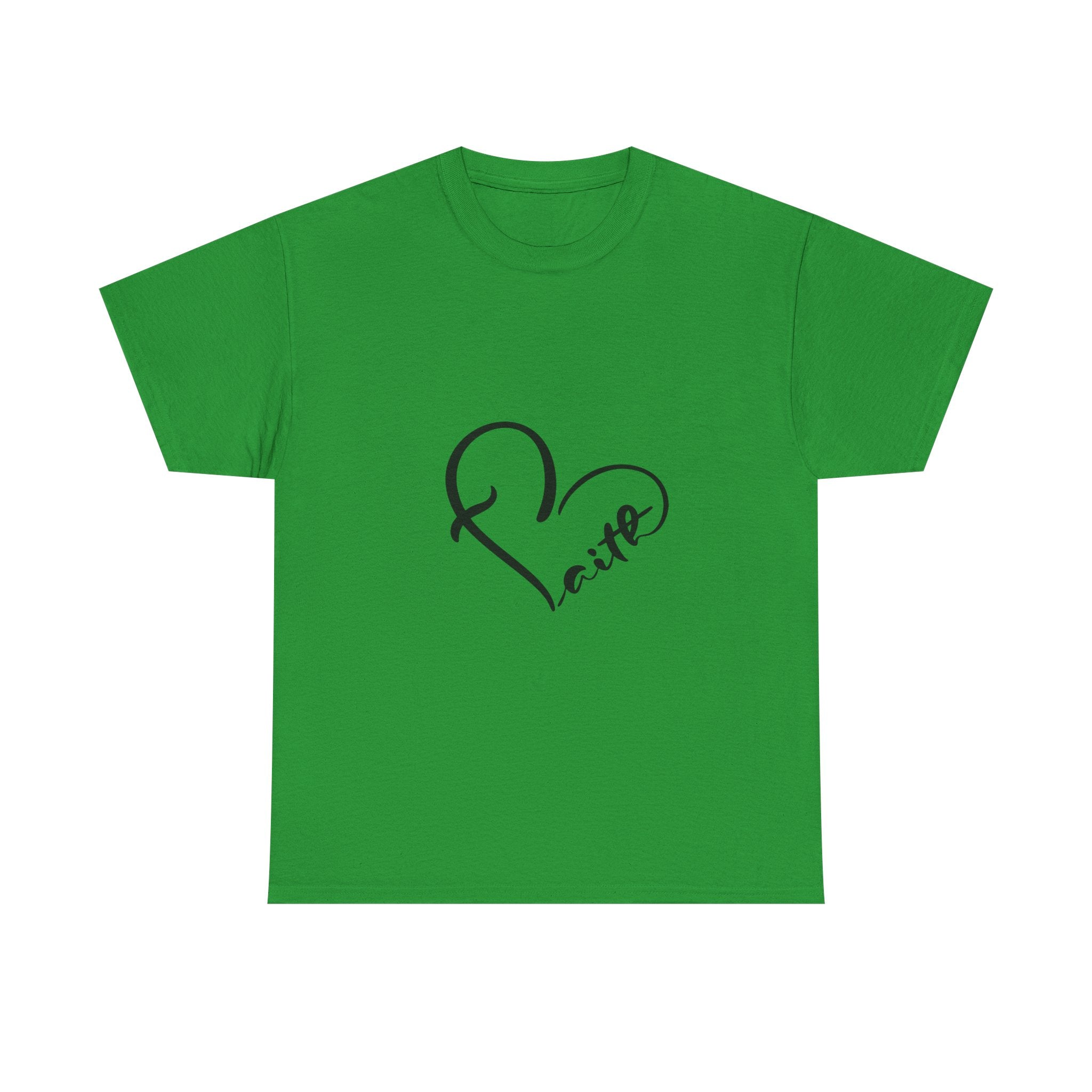 Unisex Heavy Cotton Tee - Stylish Heart Design for Love Enthusiasts