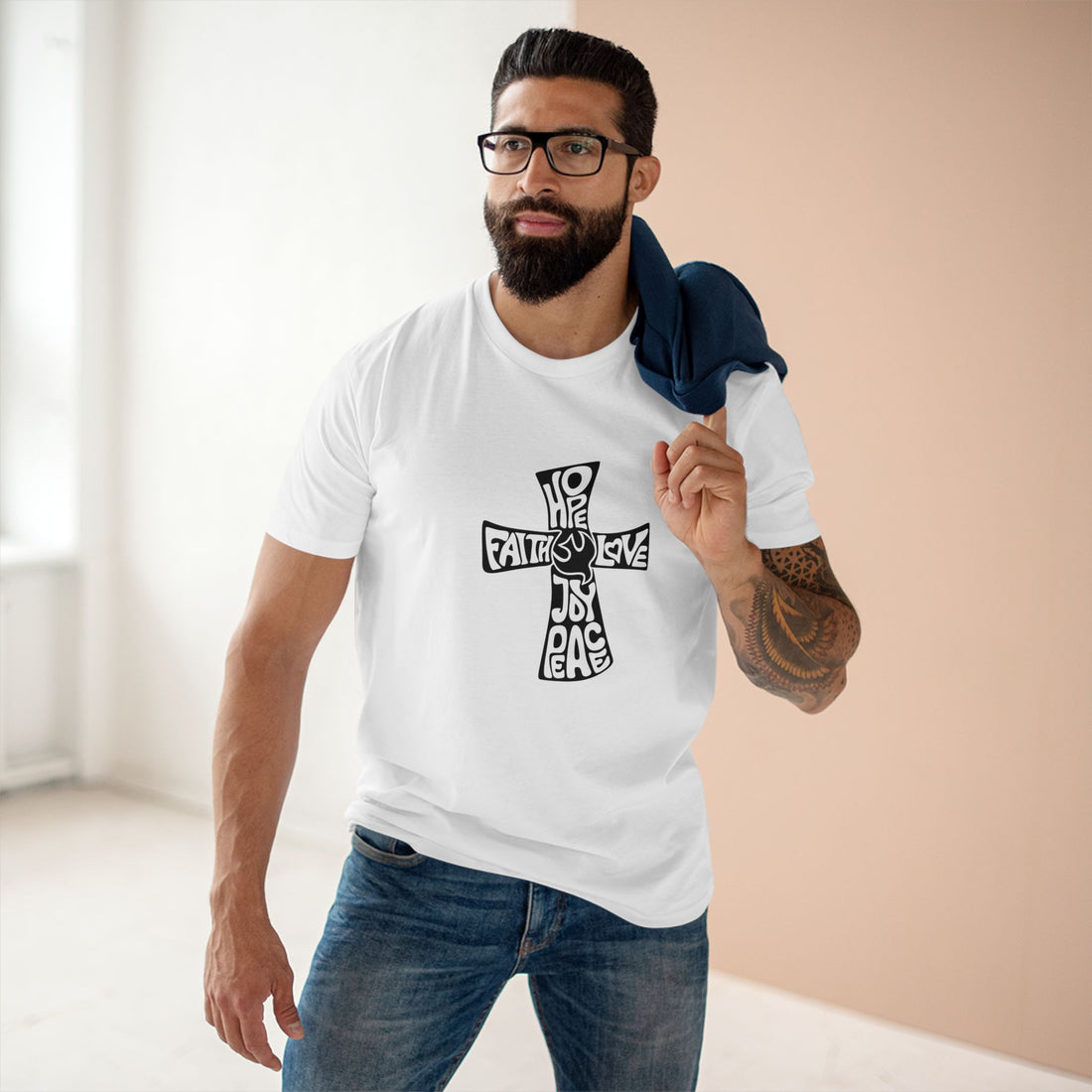 Faith and Hope Graphic Tee - Love, Joy, Peace Design
