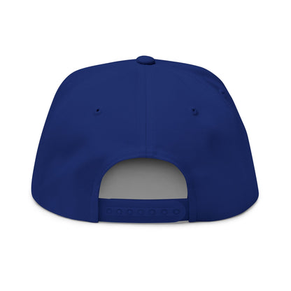 Flat Bill Cap — Embroidered Flat-Brim Hat