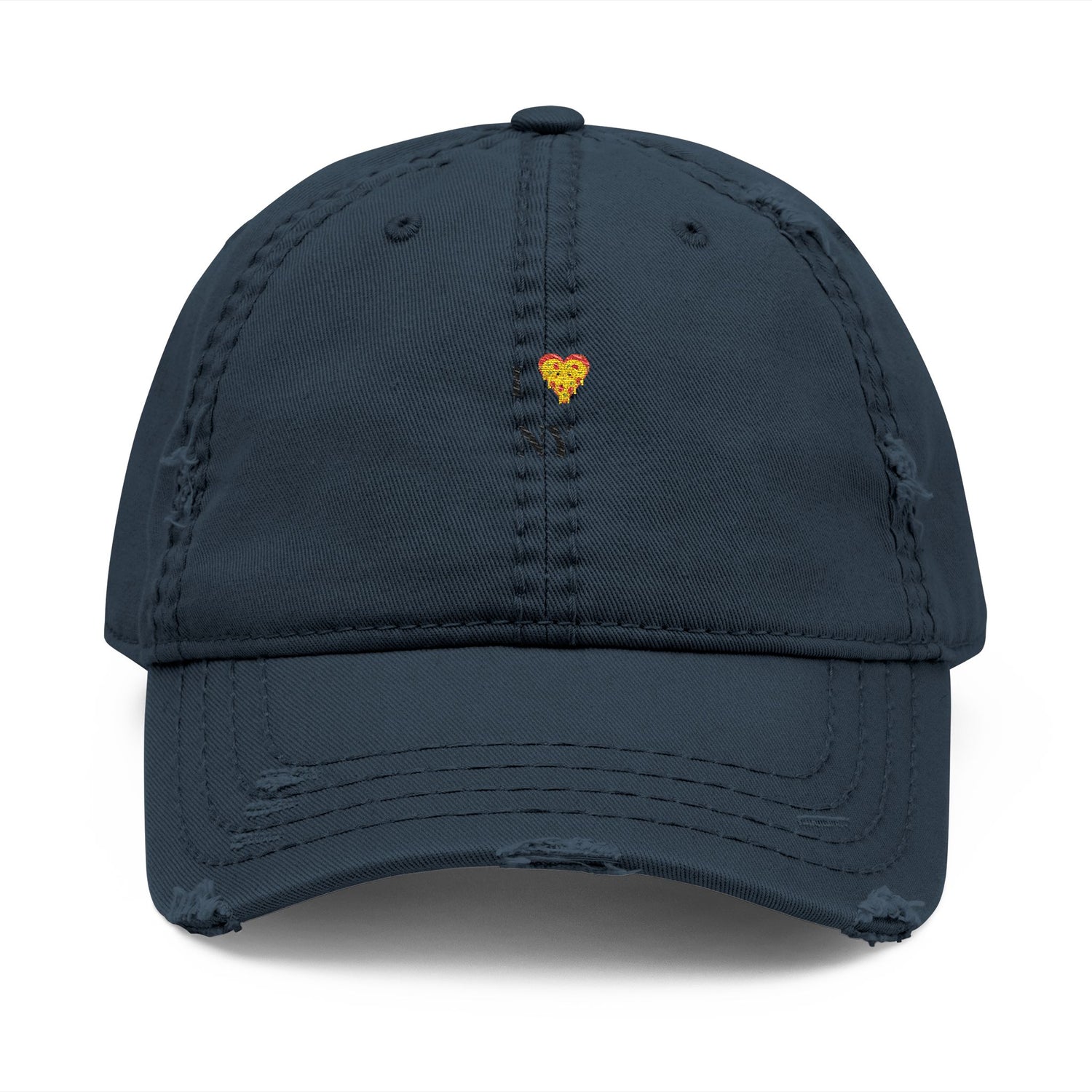 Distressed Dad Hat - I ❤️ NY Embroidery - Casual Fashion for Urban Explorers