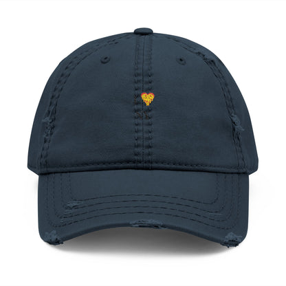 Distressed Dad Hat - I ❤️ NY Embroidery - Casual Fashion for Urban Explorers