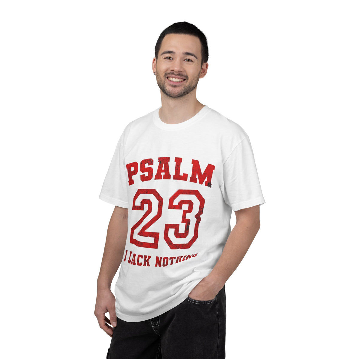 Psalm 23 T-Shirt — "I Lack Nothing" Christian Faith Tee