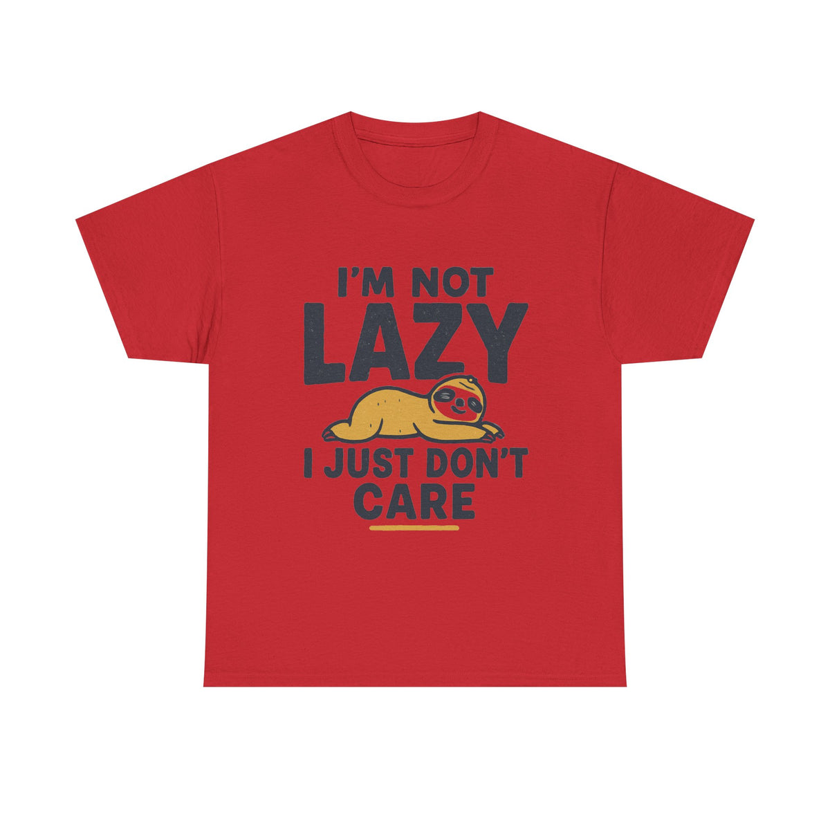Lazy Sloth Unisex Tee, Funny Graphic T-Shirt, Perfect for Relaxation, Gifts for Friends, Cute Sloth Apparel