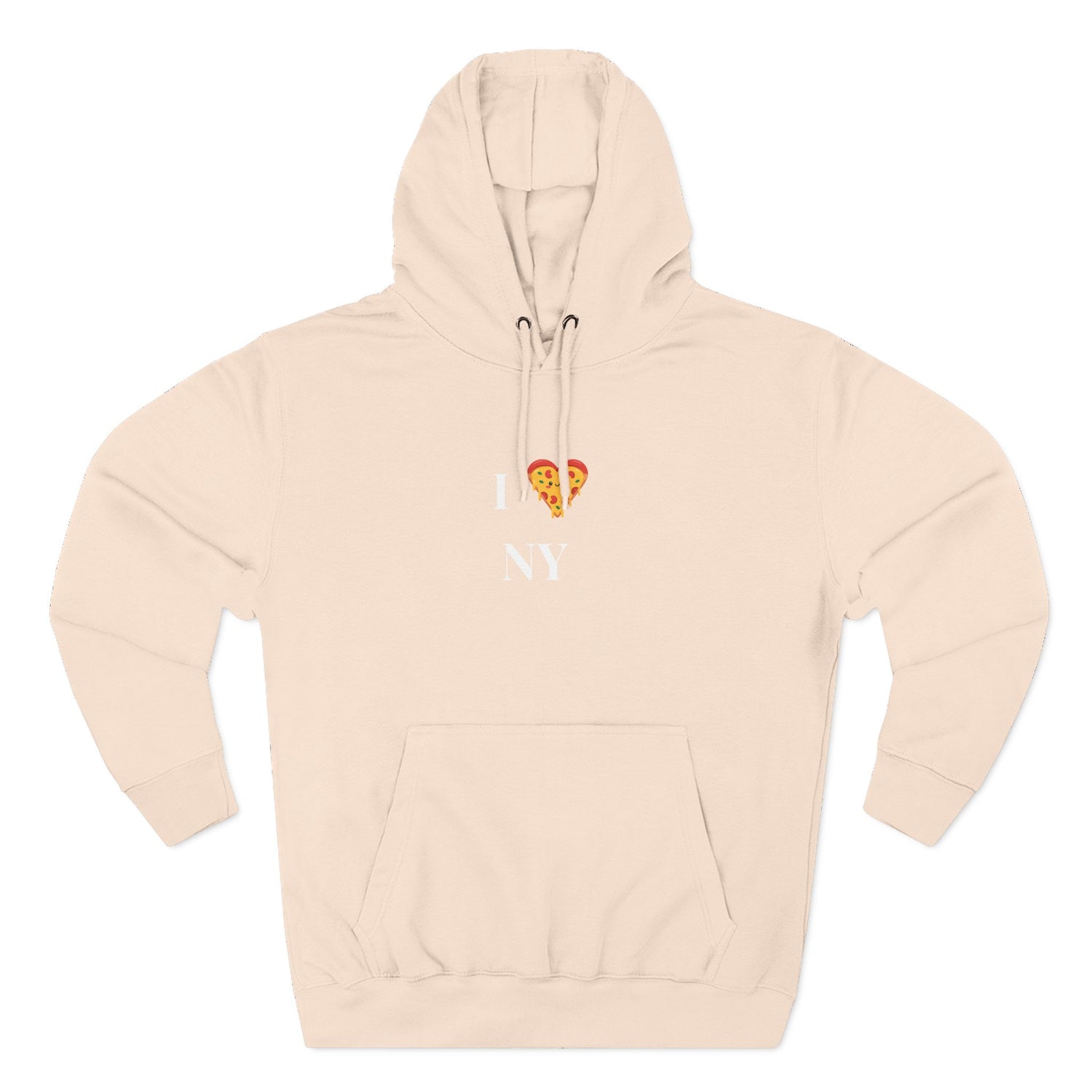I ❤️ Pizza NY Hoodie - Cozy Fleece Sweatshirt for Food Lovers