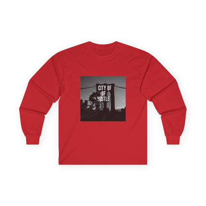 City of Hustle Long Sleeve Tee — Vintage Bridge Photo Graphic