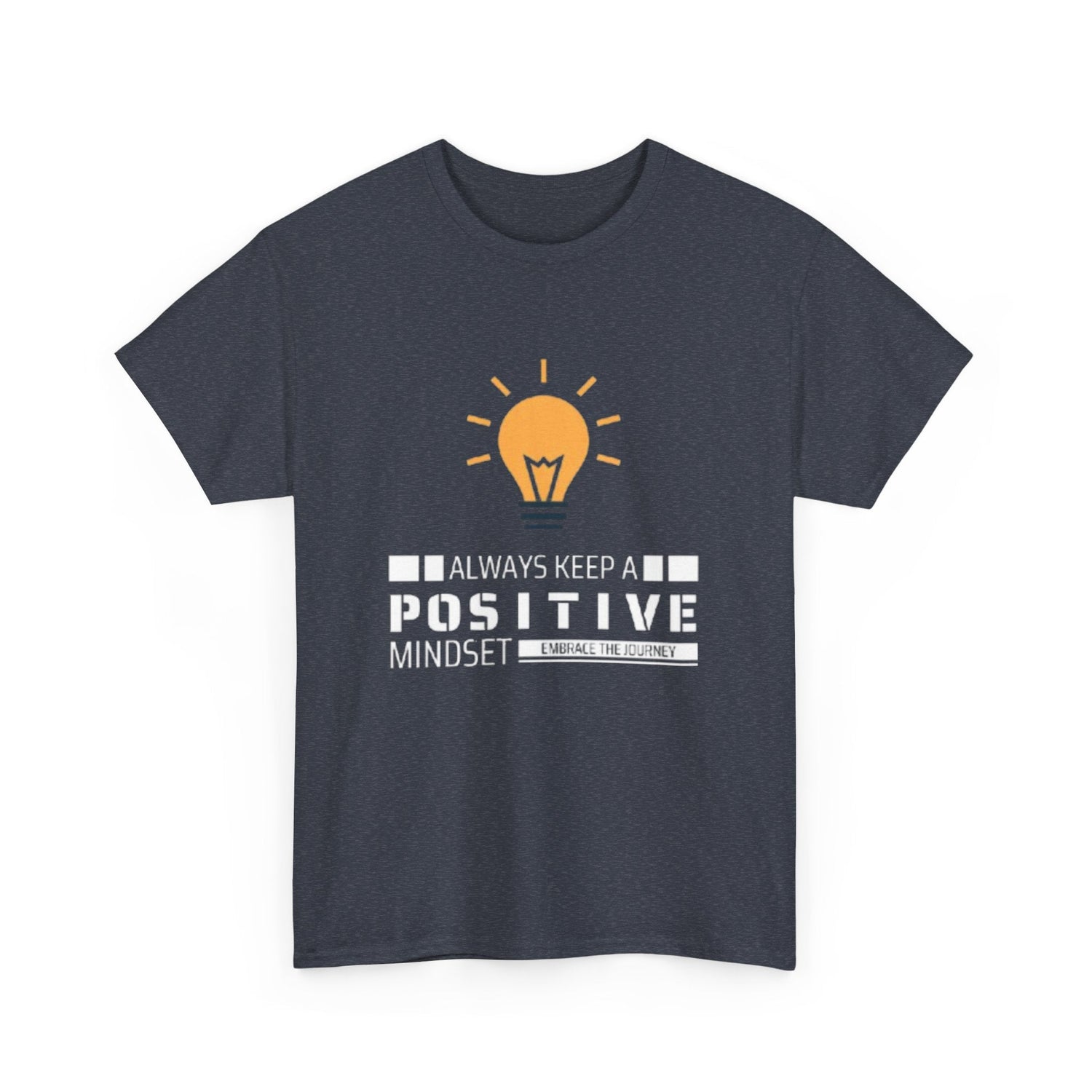 Unisex Heavy Cotton Tee - Positive Mindset Printed T-Shirt