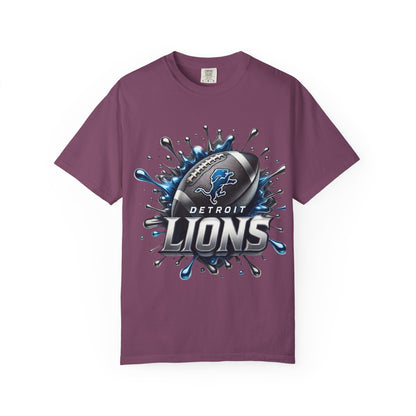 Detroit Lions Football Splash T-Shirt