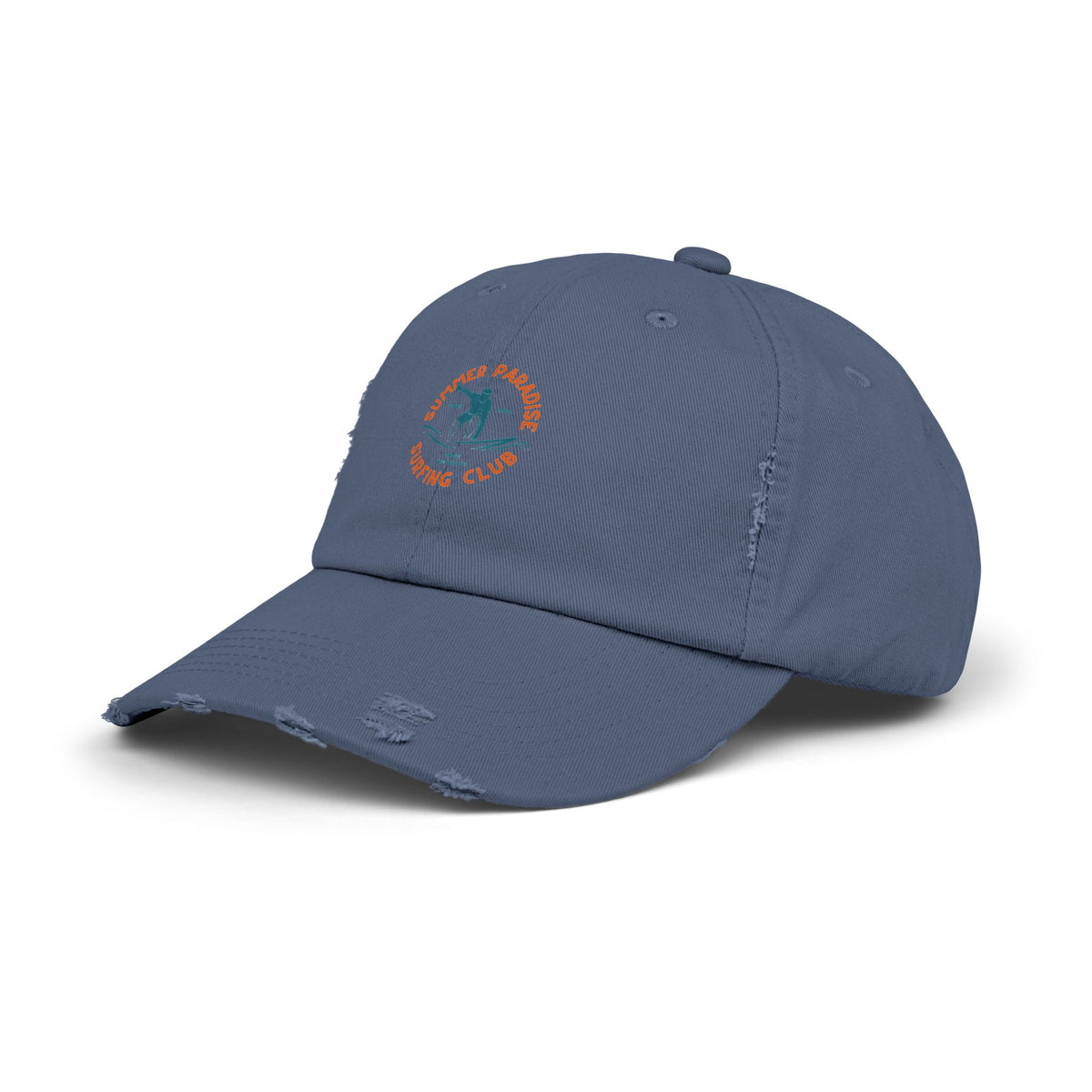 Unisex Distressed Surf Club Cap, Beach Hat, Casual Headwear, Outdoor Accessory, Gift for Surfers, Summer Style