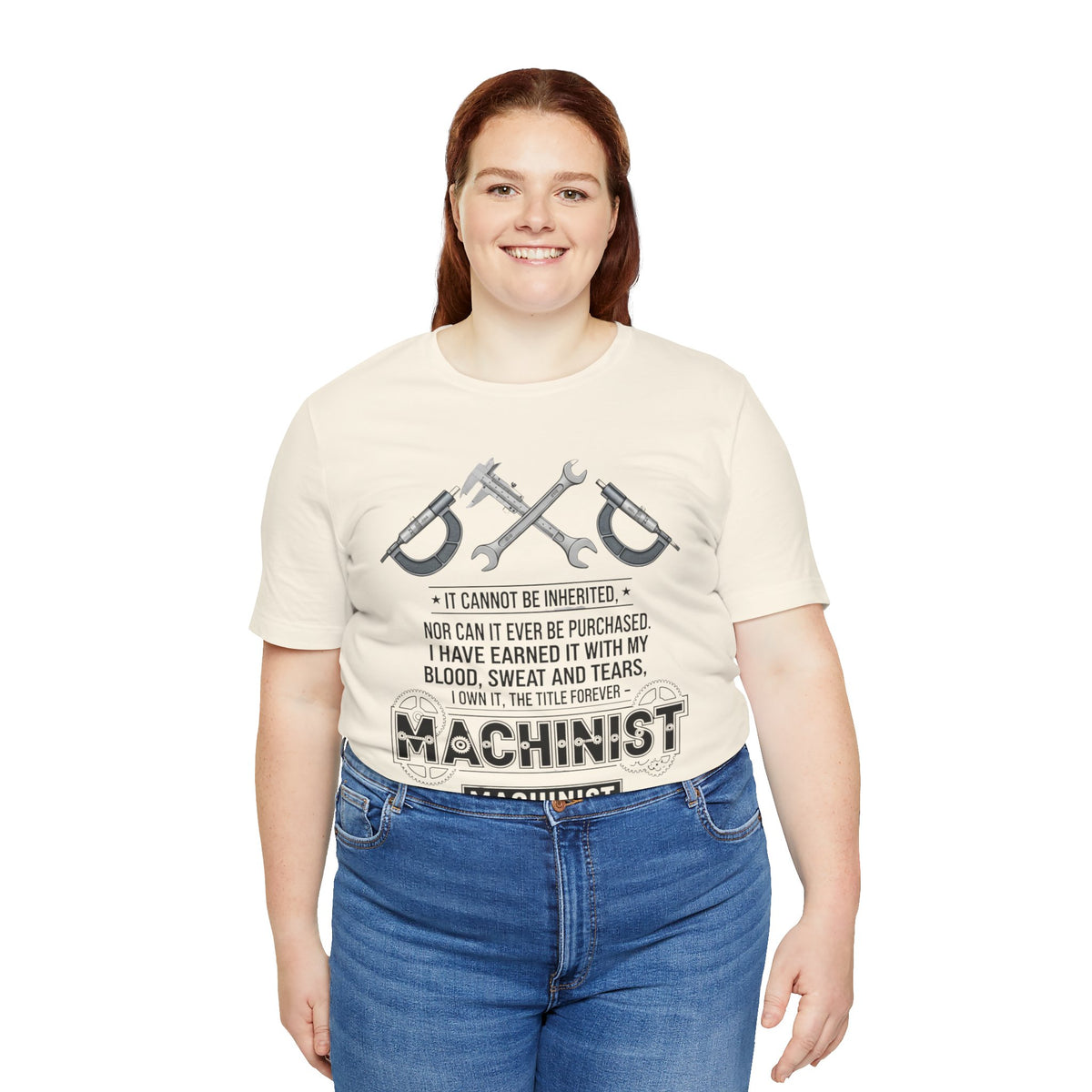 Machinist  T-Shirt — "I Cannot Be Inherited" Workwear Tee