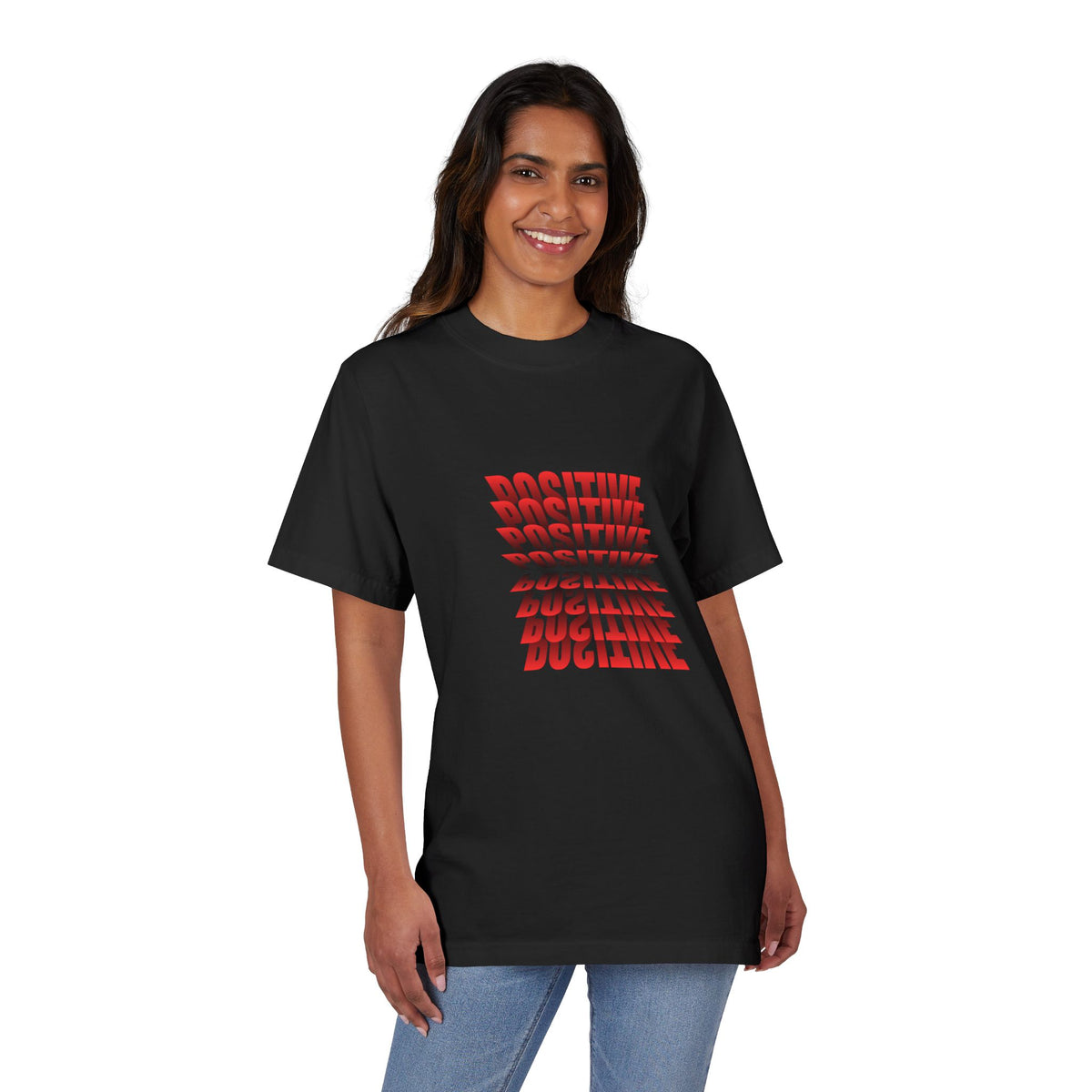 Unisex Positive Vibe Drop-Shoulder T-Shirt