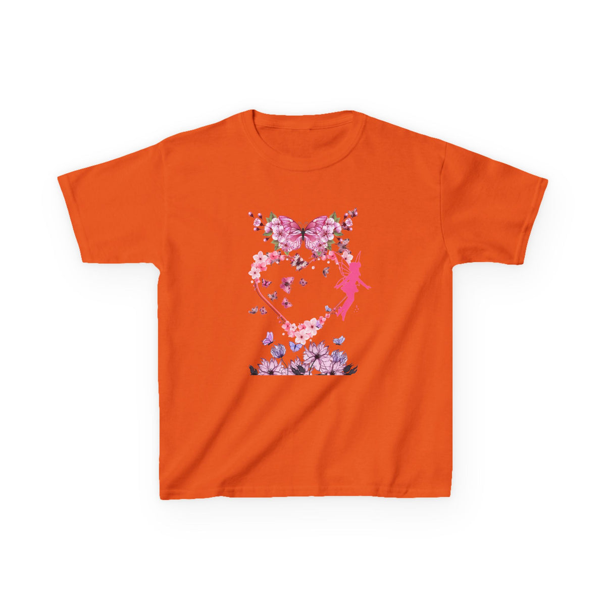Floral Heart Kids Tee | Cute Floral T-Shirt for Kids, Gift for Birthdays, Spring Outfit, Family Photos, Casual Wear