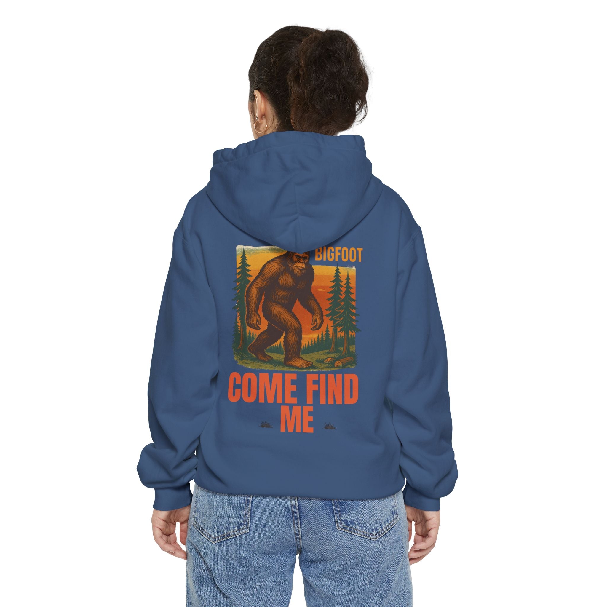 Bigfoot Come Find Me Hoodie | Unisex Garment-Dyed, Fun Wilderness Apparel, Unique Gift for Adventure Lovers, Ideal for Outdoor [...]