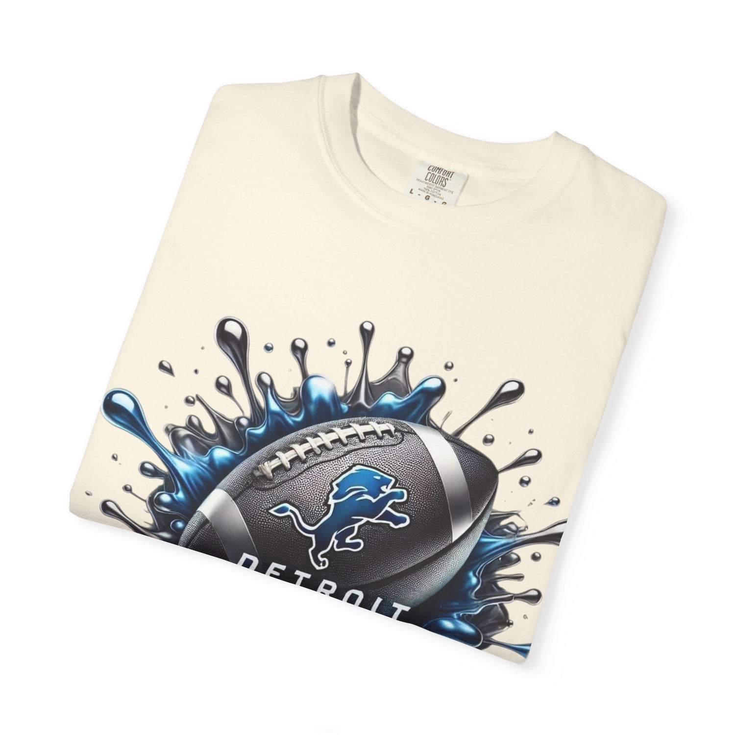 Detroit Lions Football Splash T-Shirt