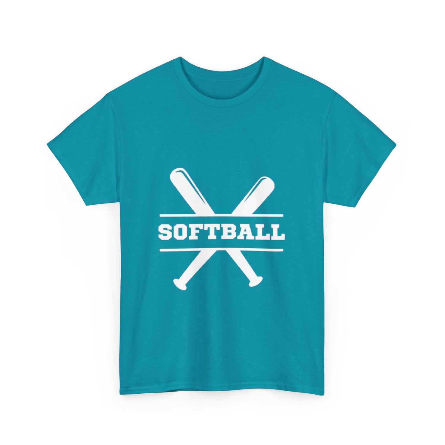 Unisex Heavy Cotton Tee - SoftBall Printed  T-Shirt - Comfortable Casual Wear Tee - Unique Graphic Tee - Gift