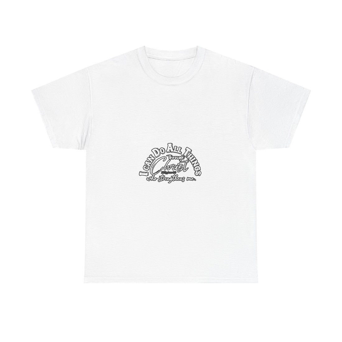 Motivational Unisex Heavy Cotton Tee - "I Can Do All Things"
