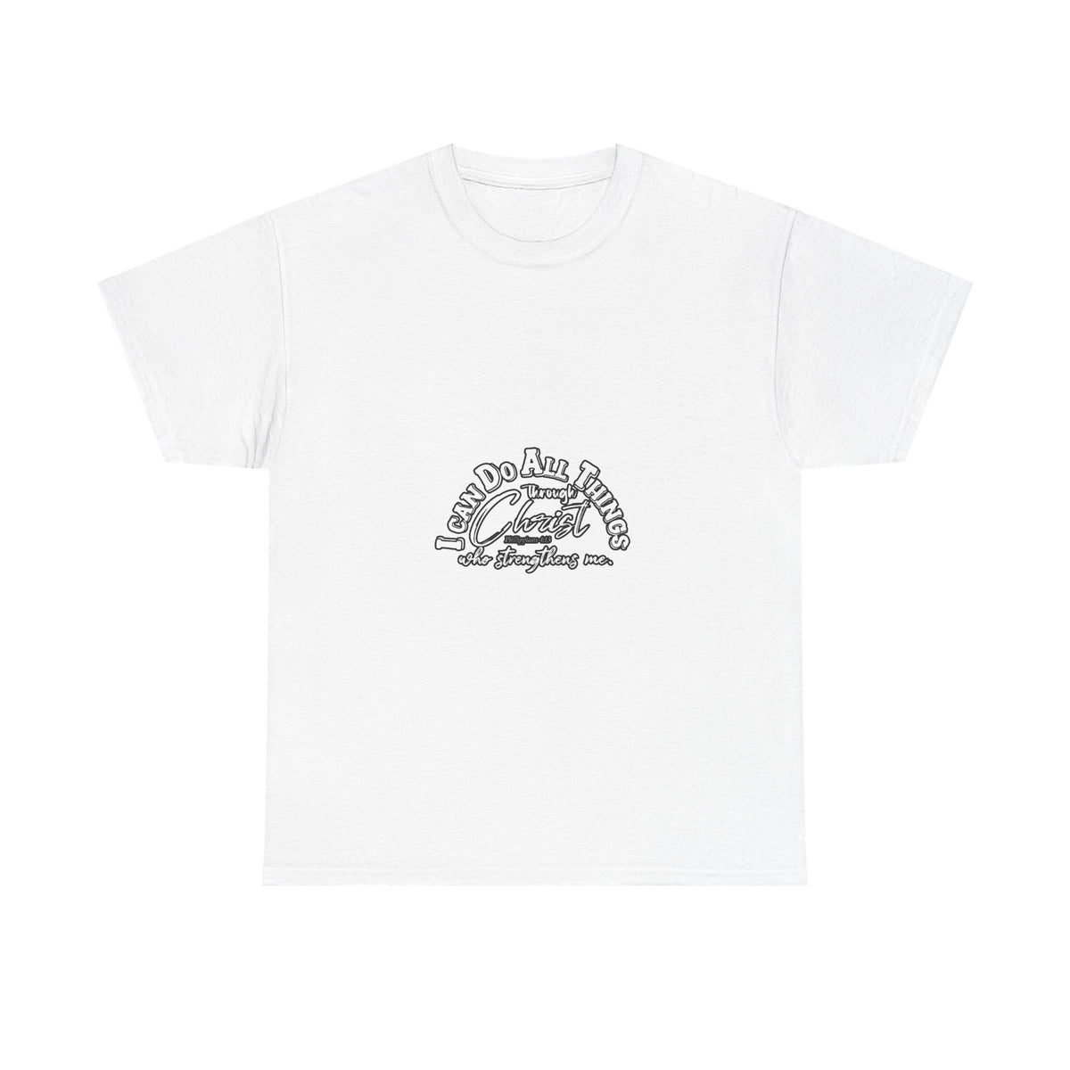 Motivational Unisex Heavy Cotton Tee - "I Can Do All Things"