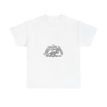 Motivational Unisex Heavy Cotton Tee - "I Can Do All Things"