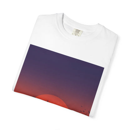 Austin Skyline Sunset T-Shirt — Retro Cityscape Graphic Tee