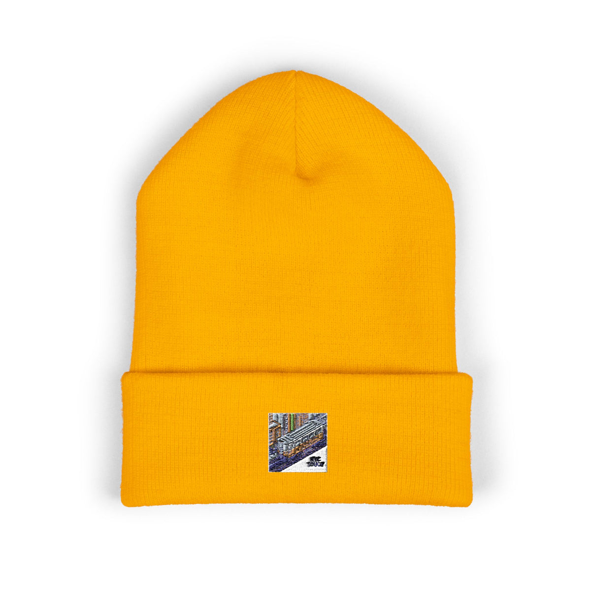 Cozy Embroidered Cuffed Beanie - Winter Warmth &amp; Style