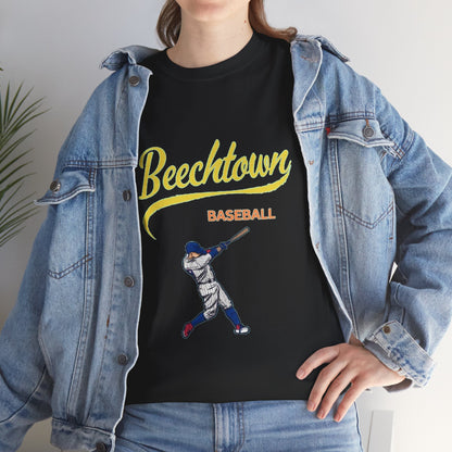 Unisex Heavy Cotton Tee - Beachtown Printed  T-Shirt - Comfortable Casual Wear Tee - Unique Graphic Tee - Gift