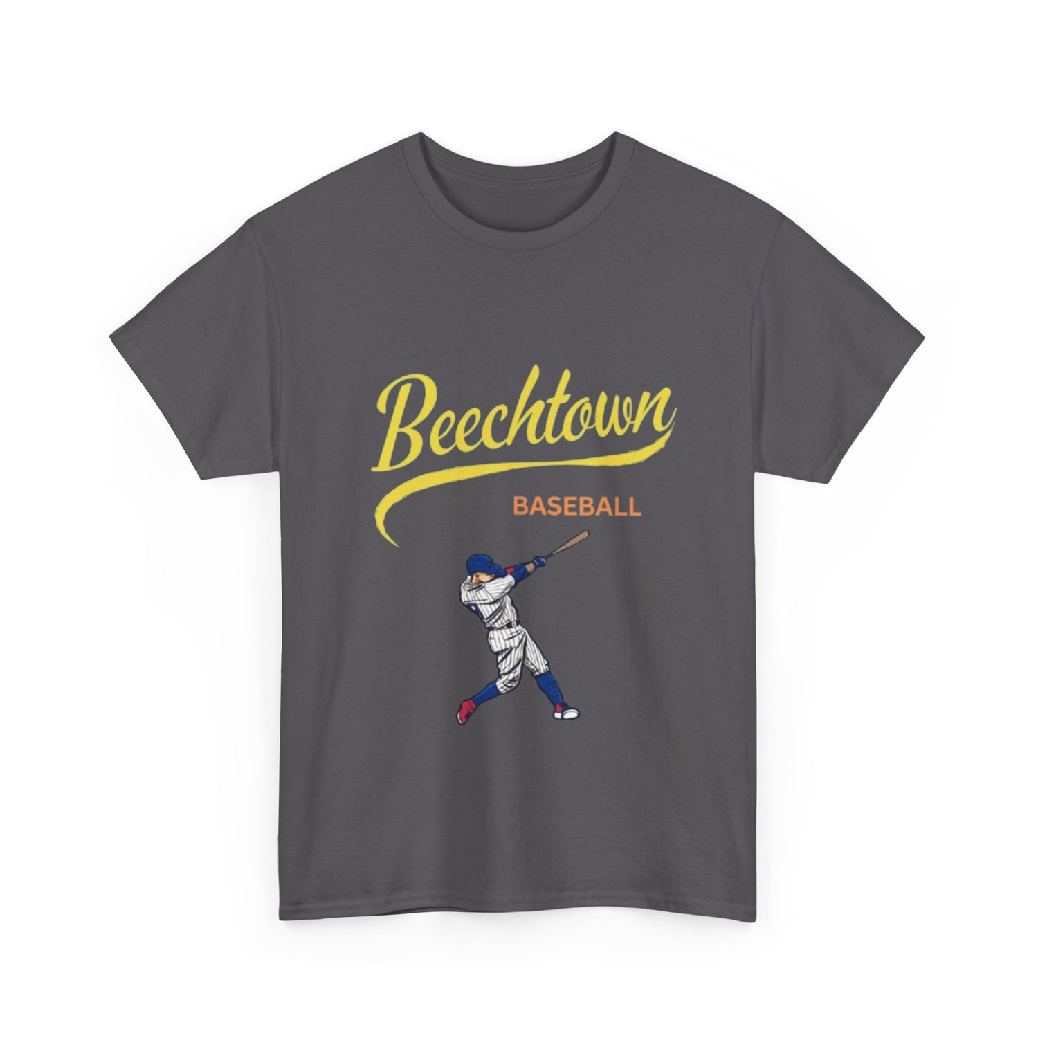 Unisex Heavy Cotton Tee - Beachtown Printed  T-Shirt - Comfortable Casual Wear Tee - Unique Graphic Tee - Gift