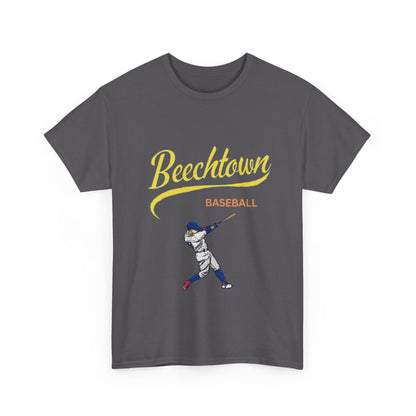 Unisex Heavy Cotton Tee - Beachtown Printed  T-Shirt - Comfortable Casual Wear Tee - Unique Graphic Tee - Gift