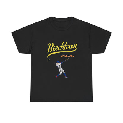 Unisex Heavy Cotton Tee - Beachtown Printed  T-Shirt - Comfortable Casual Wear Tee - Unique Graphic Tee - Gift