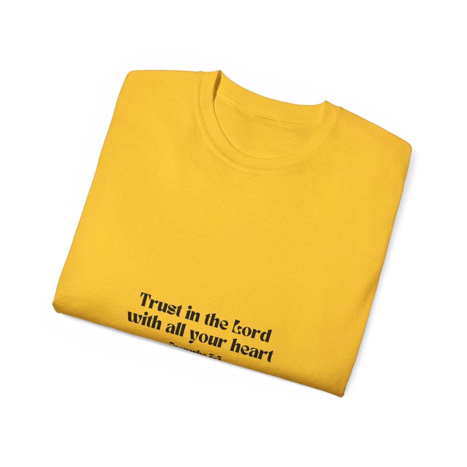 Inspirational Faith T-Shirt - Trust in the Lord with All Your Heart - Proverbs 3:5