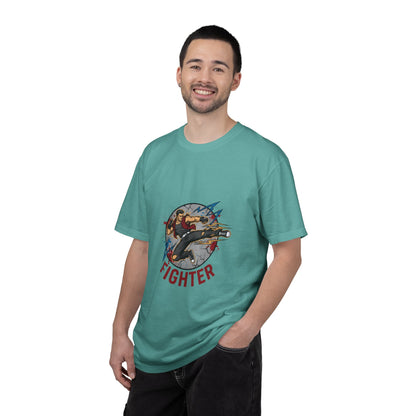 Vintage Fighter Plane illustration T-shirt | Retro Aviator Design