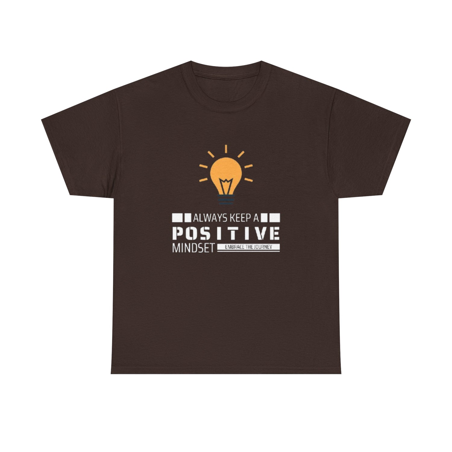 Unisex Heavy Cotton Tee - Positive Mindset Printed  T-Shirt - Comfortable Casual Wear Tee - Unique Graphic Tee - Gift