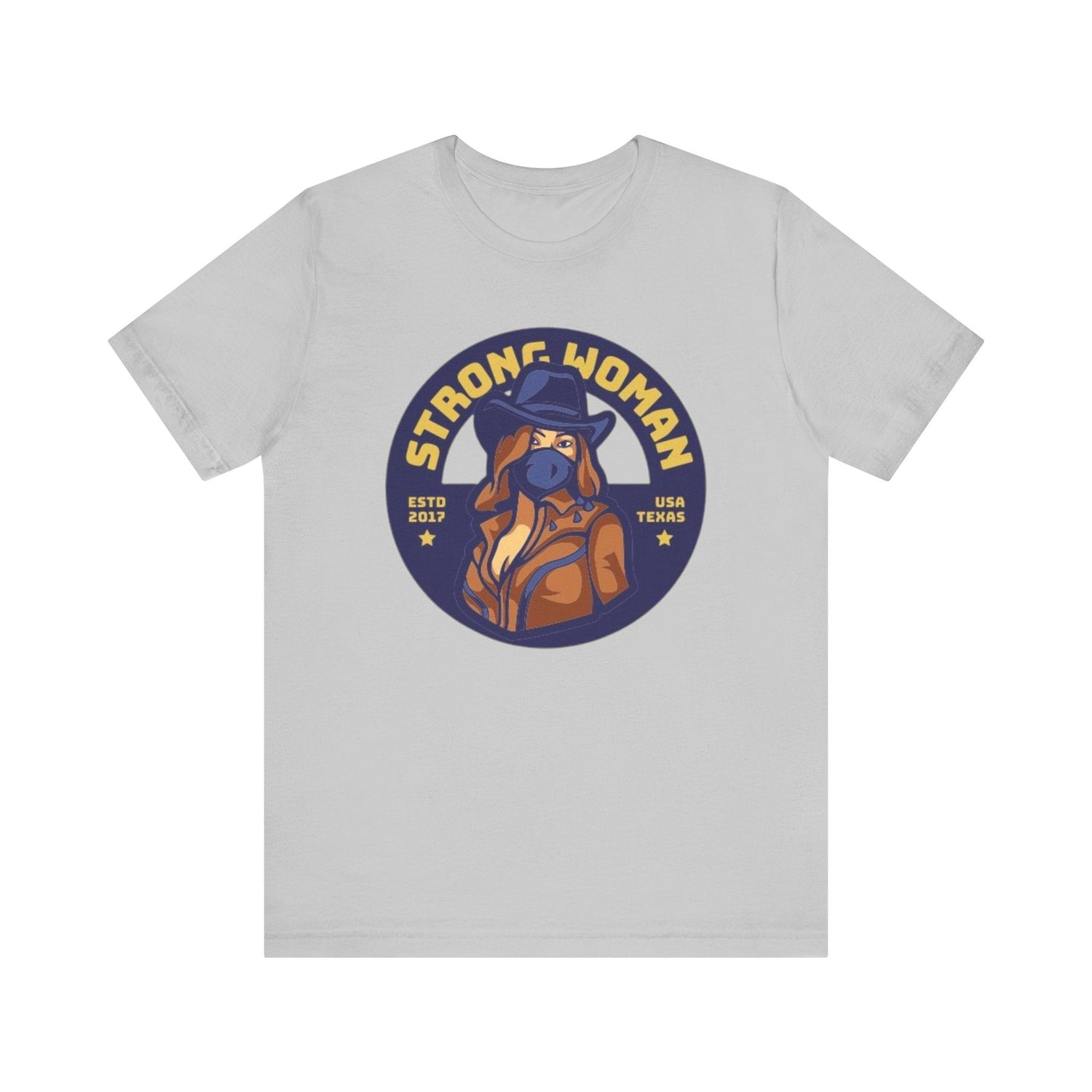 Unisex Graphic Tee - Strong Woman Printed Eco-Friendly Jersey T-Shirt.