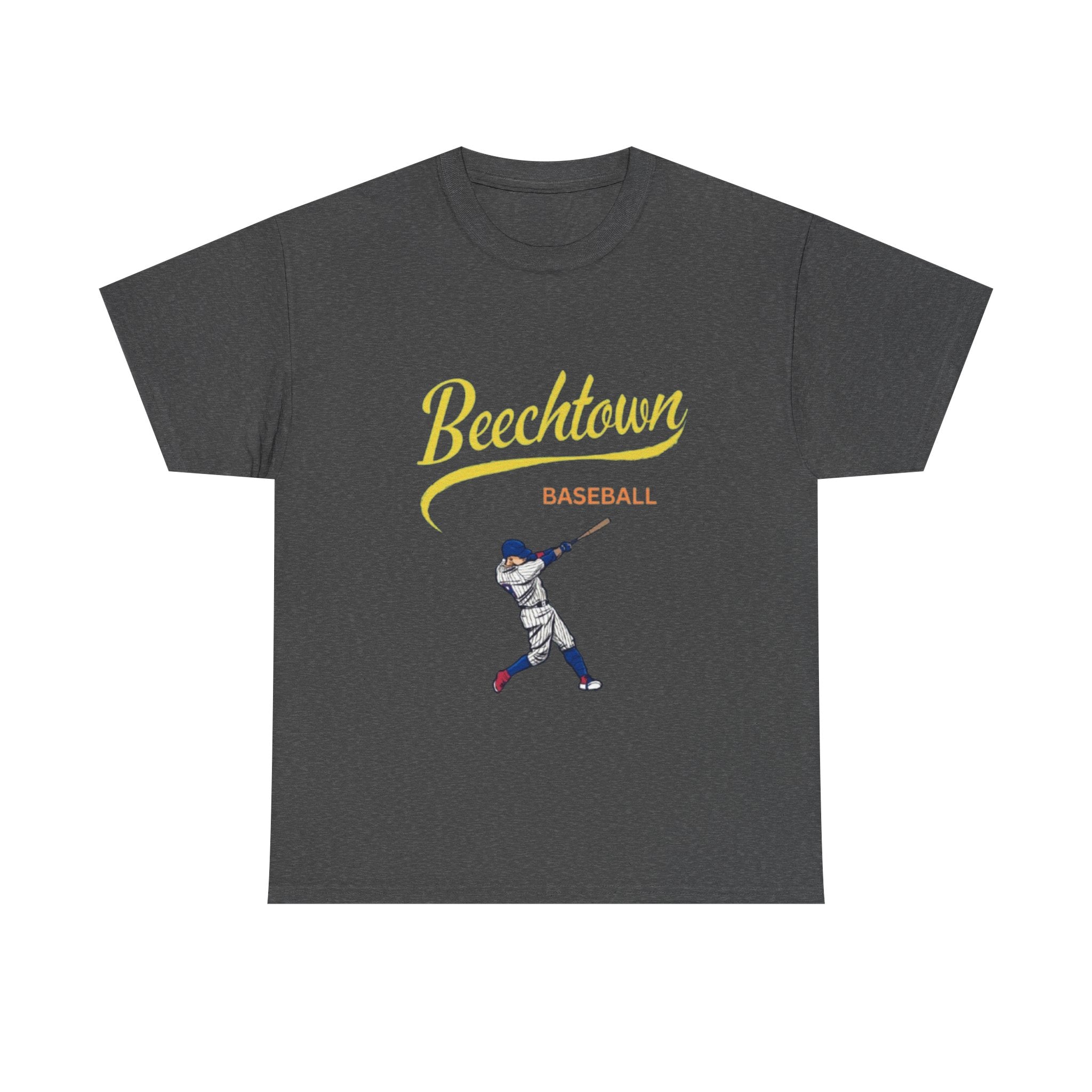 Unisex Heavy Cotton Tee - Beachtown Printed  T-Shirt - Comfortable Casual Wear Tee - Unique Graphic Tee - Gift