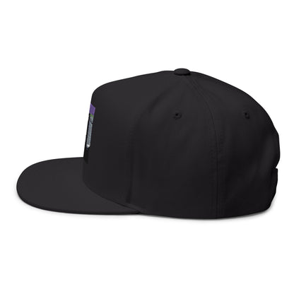 Flat Bill Cap with elegant embroidery City of hustle