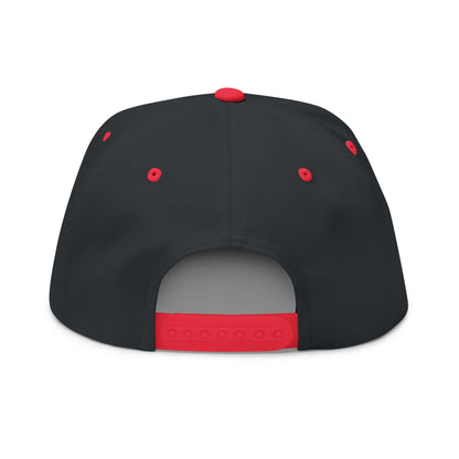Flat Bill Cap — Embroidered Flat-Brim Hat