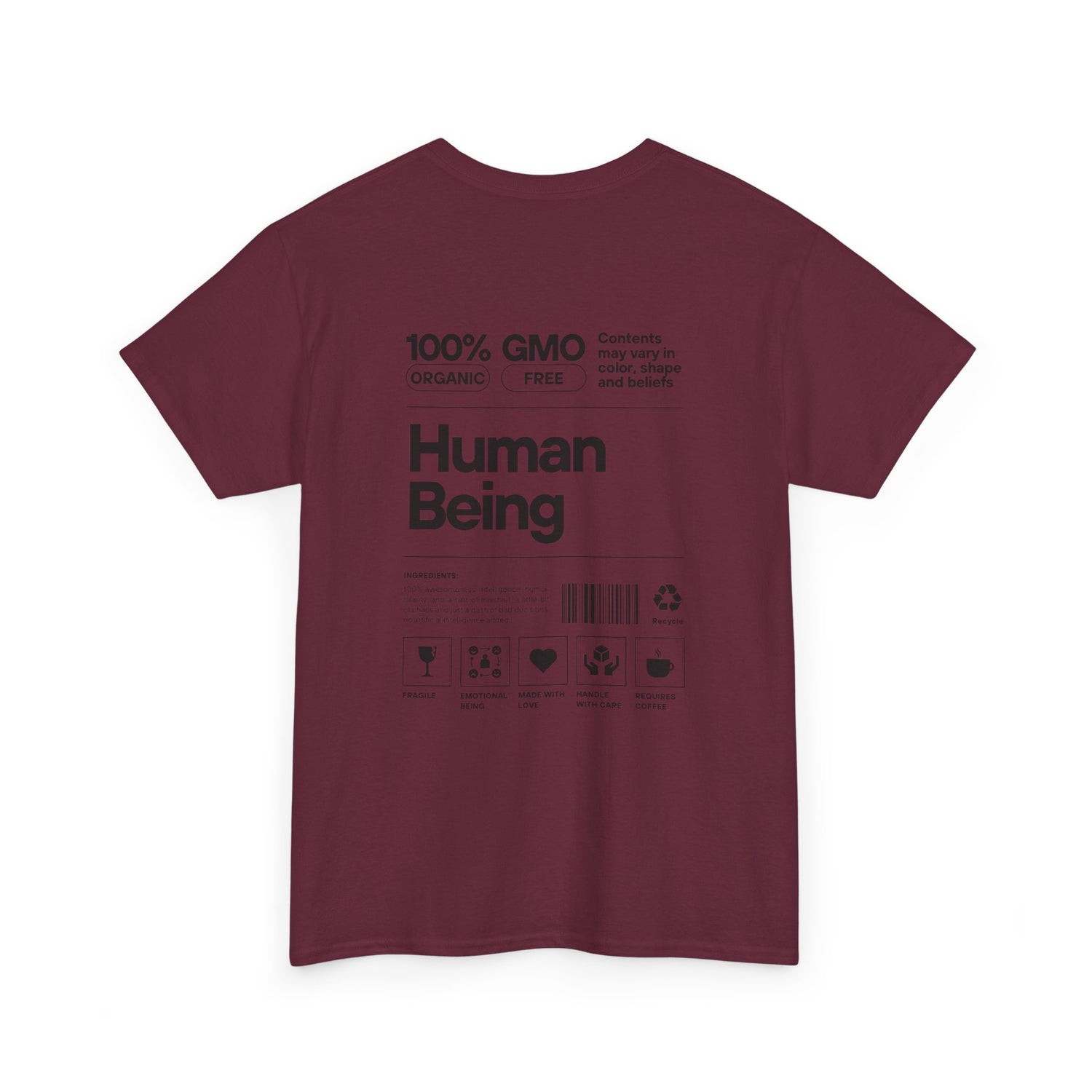 Human Being T-Shirt — 100% Organic Style Graphic Tee
