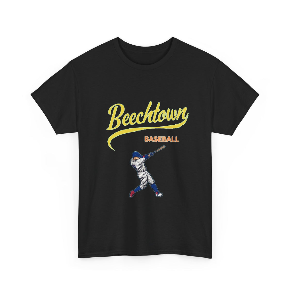 Unisex Heavy Cotton Tee - Beachtown Printed  T-Shirt - Comfortable Casual Wear Tee - Unique Graphic Tee - Gift