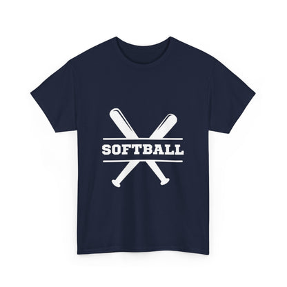 Unisex Heavy Cotton Tee - SoftBall Printed  T-Shirt - Comfortable Casual Wear Tee - Unique Graphic Tee - Gift