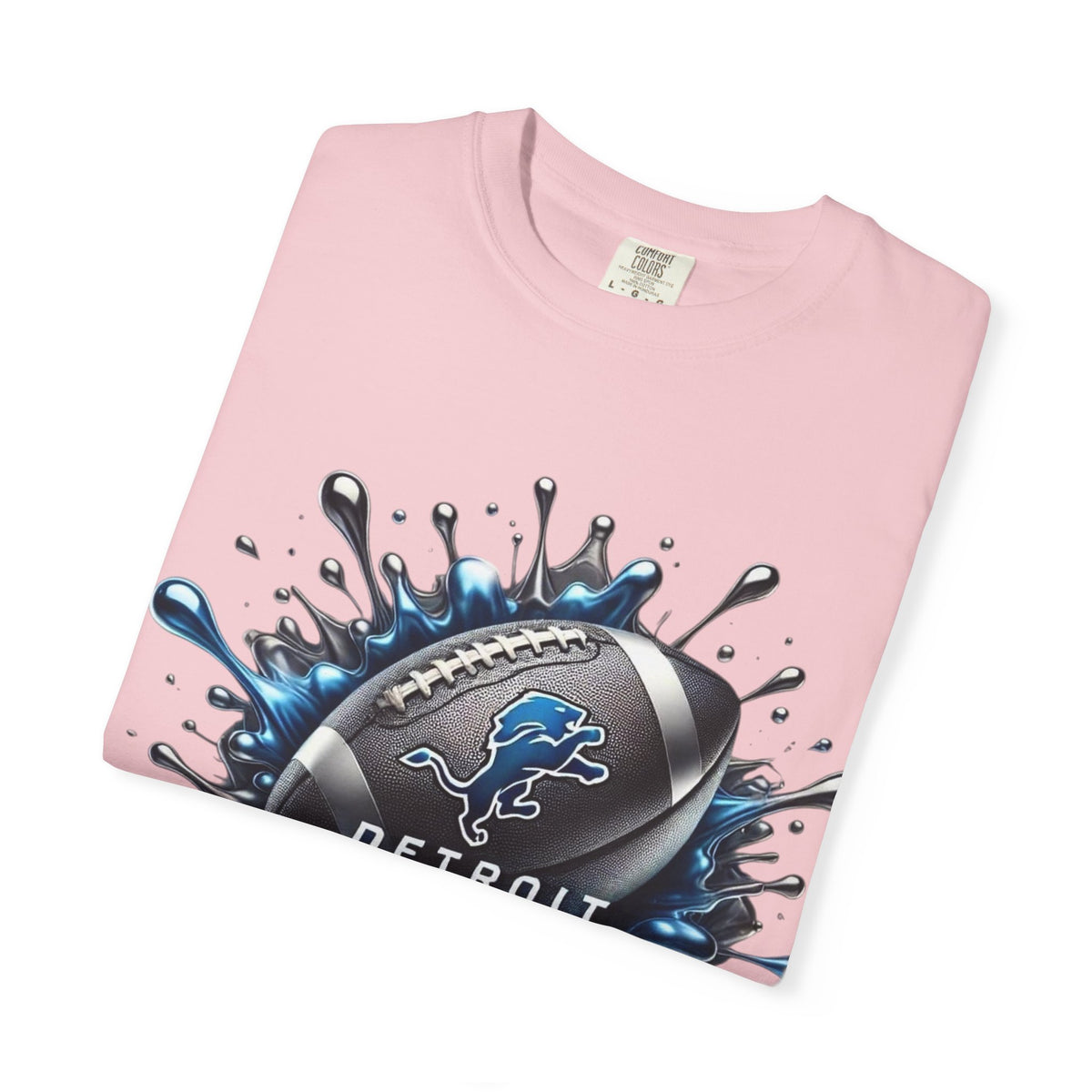 Detroit Lions Football Splash T-Shirt