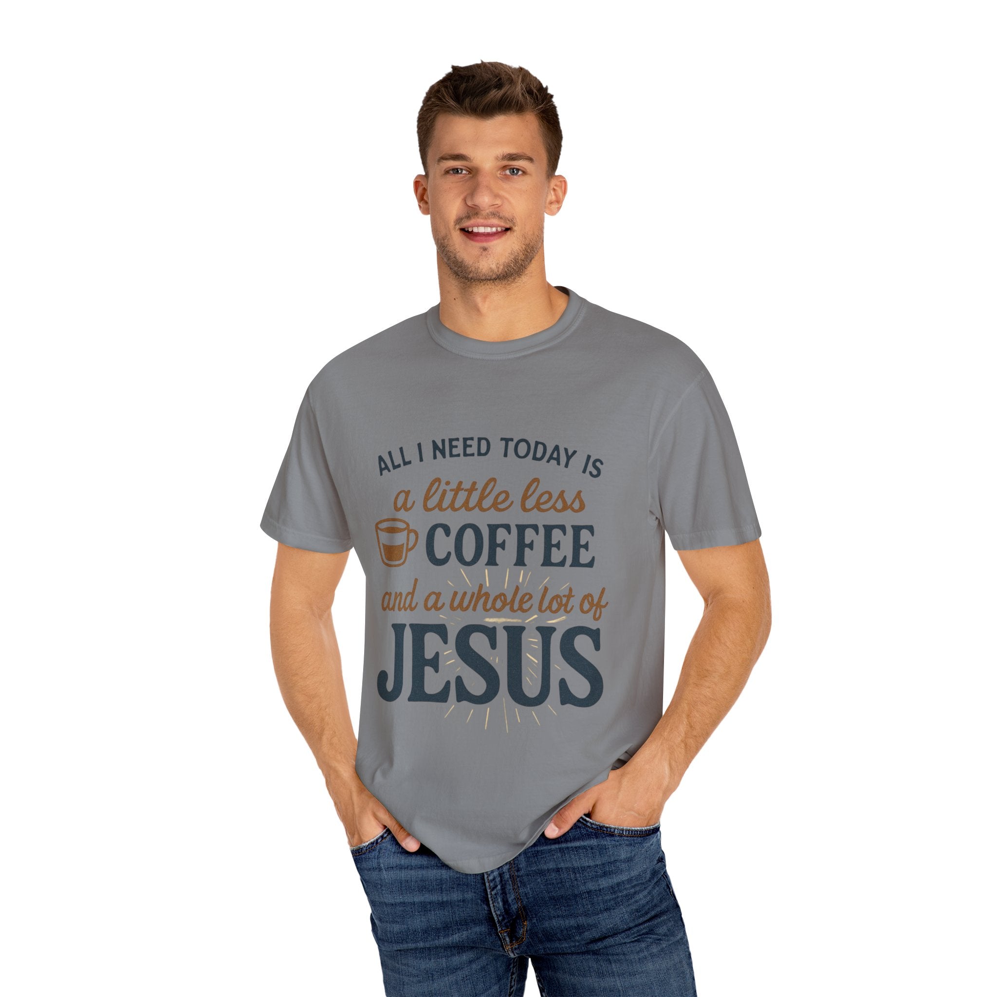 Coffee and Jesus Unisex T-Shirt, Faith-Based Gift, Relaxed Fit Tee, [...]