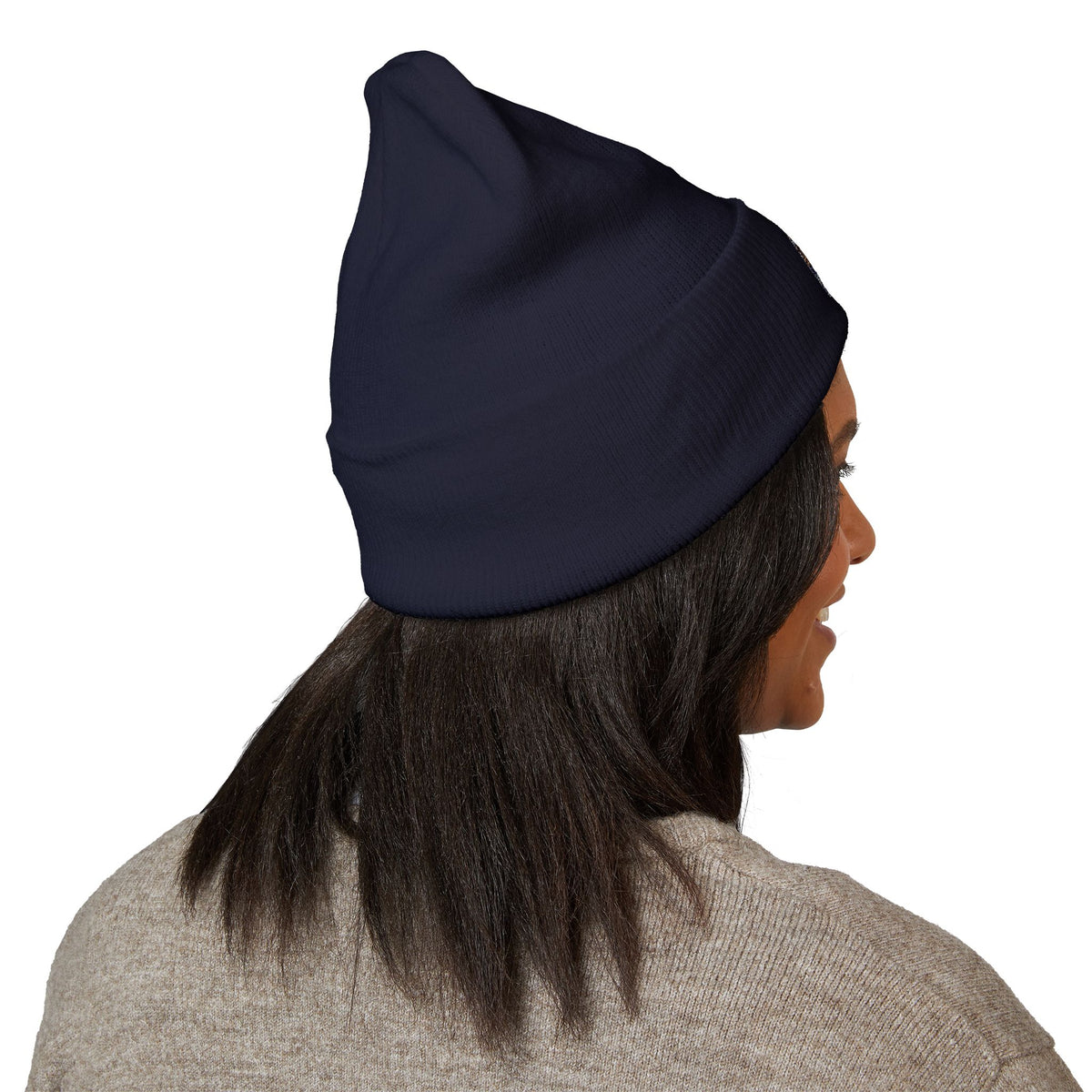 Cozy Embroidered Cuffed Beanie - Winter Warmth &amp; Style