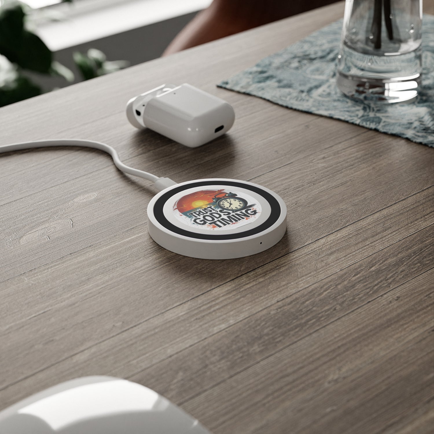 Wireless Charging Pad — "Trust God&