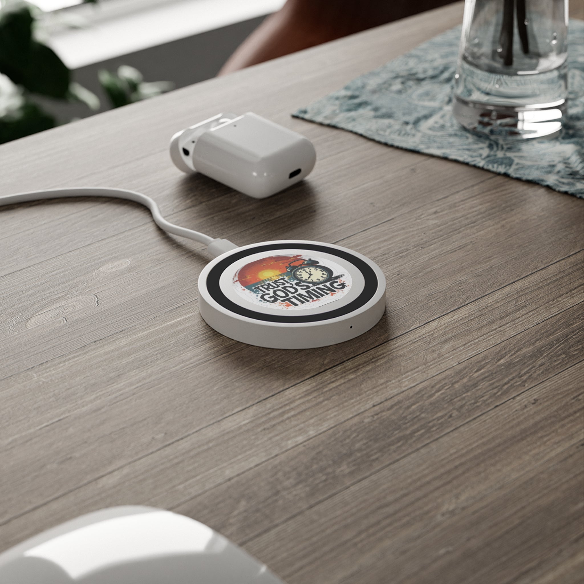 Wireless Charging Pad — "Trust God&