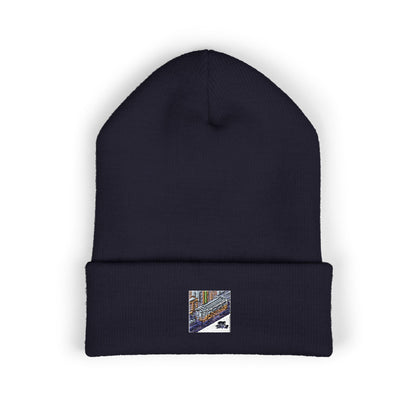 Cozy Embroidered Cuffed Beanie - Winter Warmth &amp; Style