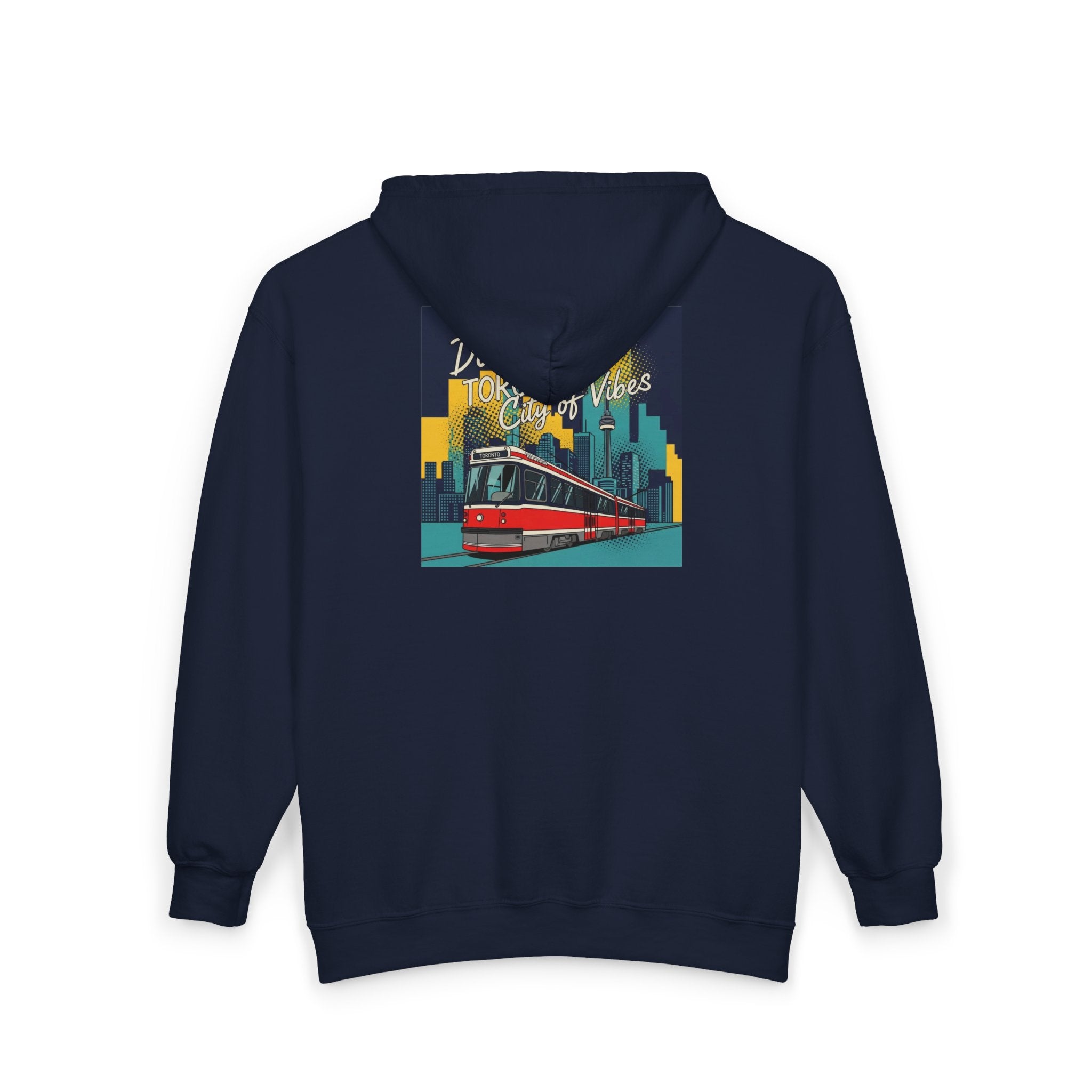 Toronto Tram Hoodie, Cozy Zip-Up Sweatshirt, City Life Apparel, Toronto [...]