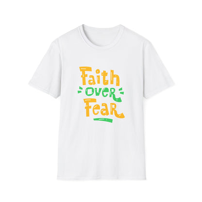 Faith Over Fear Unisex Softstyle T-Shirt - Inspirational Graphic Tee
