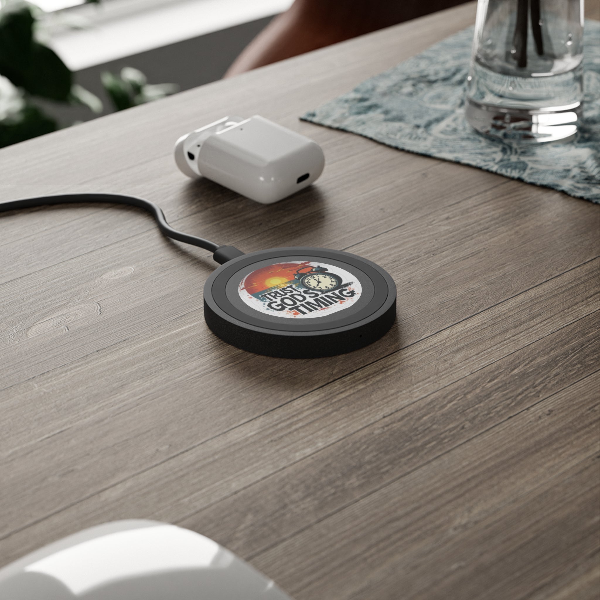 Wireless Charging Pad — "Trust God&