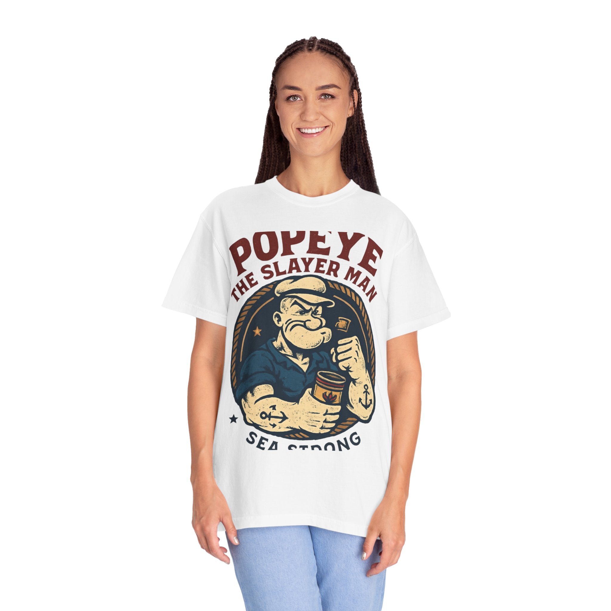 Popeye The Slayer Man graphic T-Shirt | Vintage Sailor Illustration