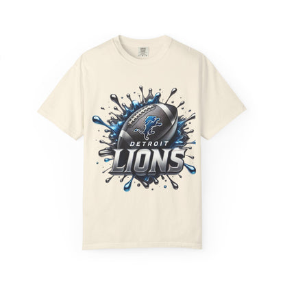 Detroit Lions Football Splash T-Shirt